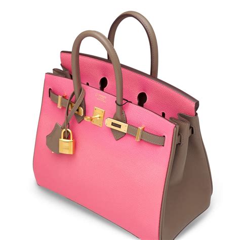 Hermès HSS Birkin 30 Rose Azalee & Etoupe Epsom with 